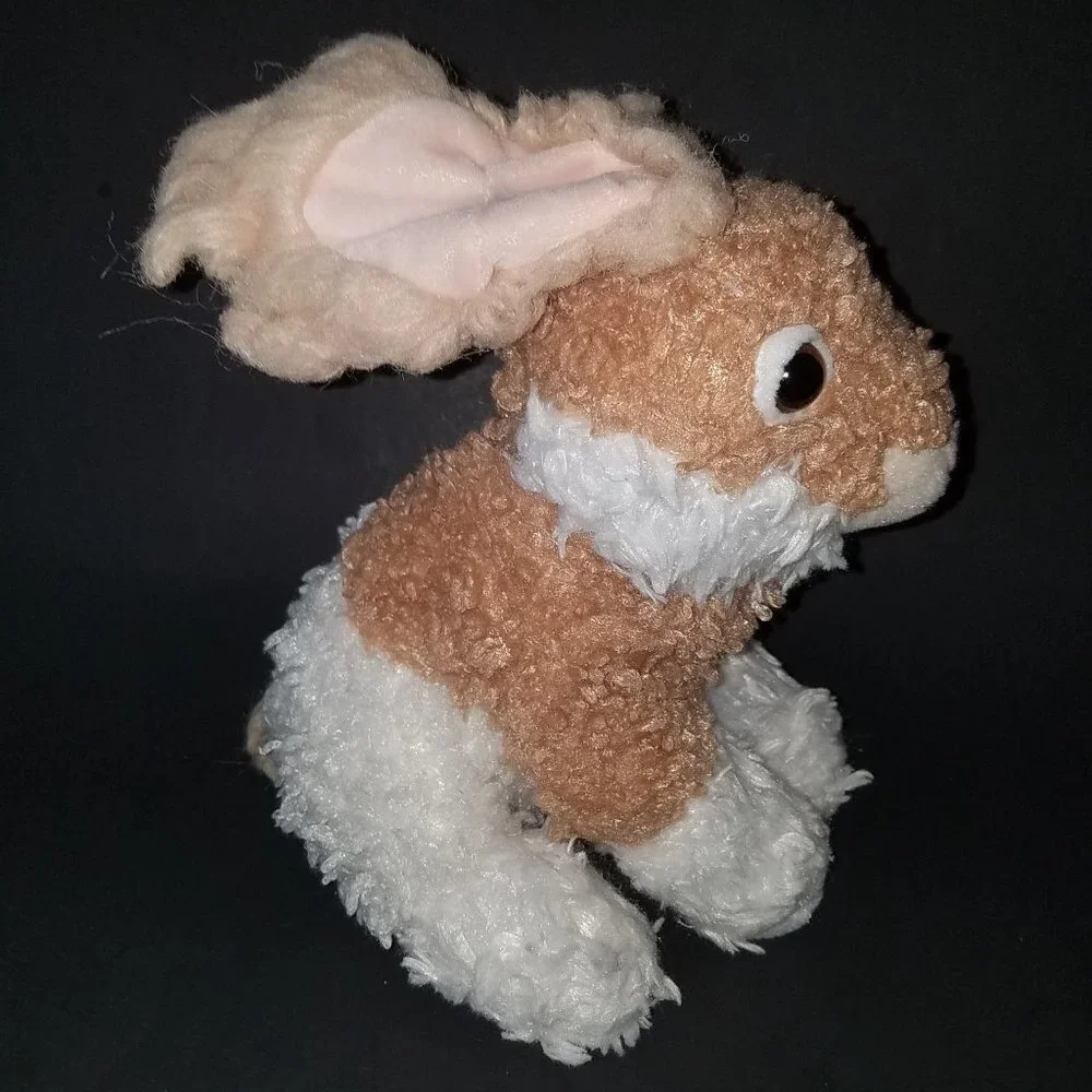 Dan Dee Brown White Bunny Rabbit Plush 9